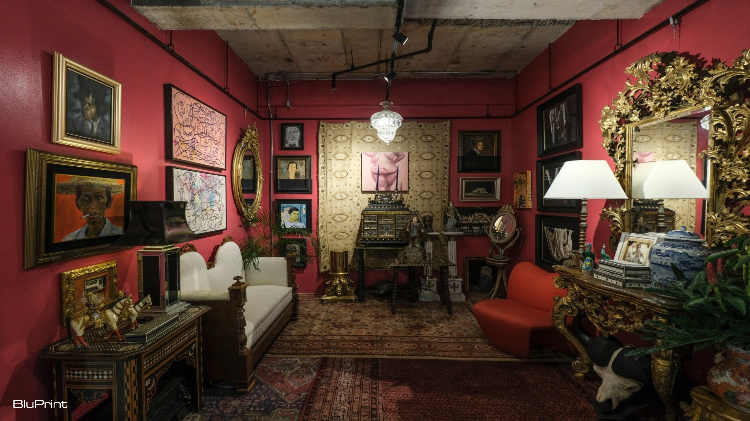 A maximalist style exhibit of Interior designer Ram Lopez-Vito Bucoy II, founder of Casa Buddha in The 8Rooms Creative Space