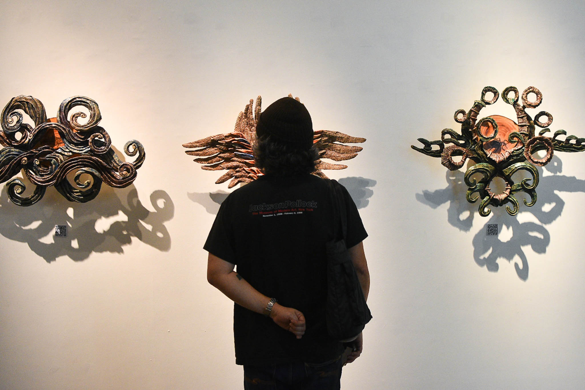 Carl Loquias' biomorphic sculptures tackle the role of AI in generation and dissemination of information