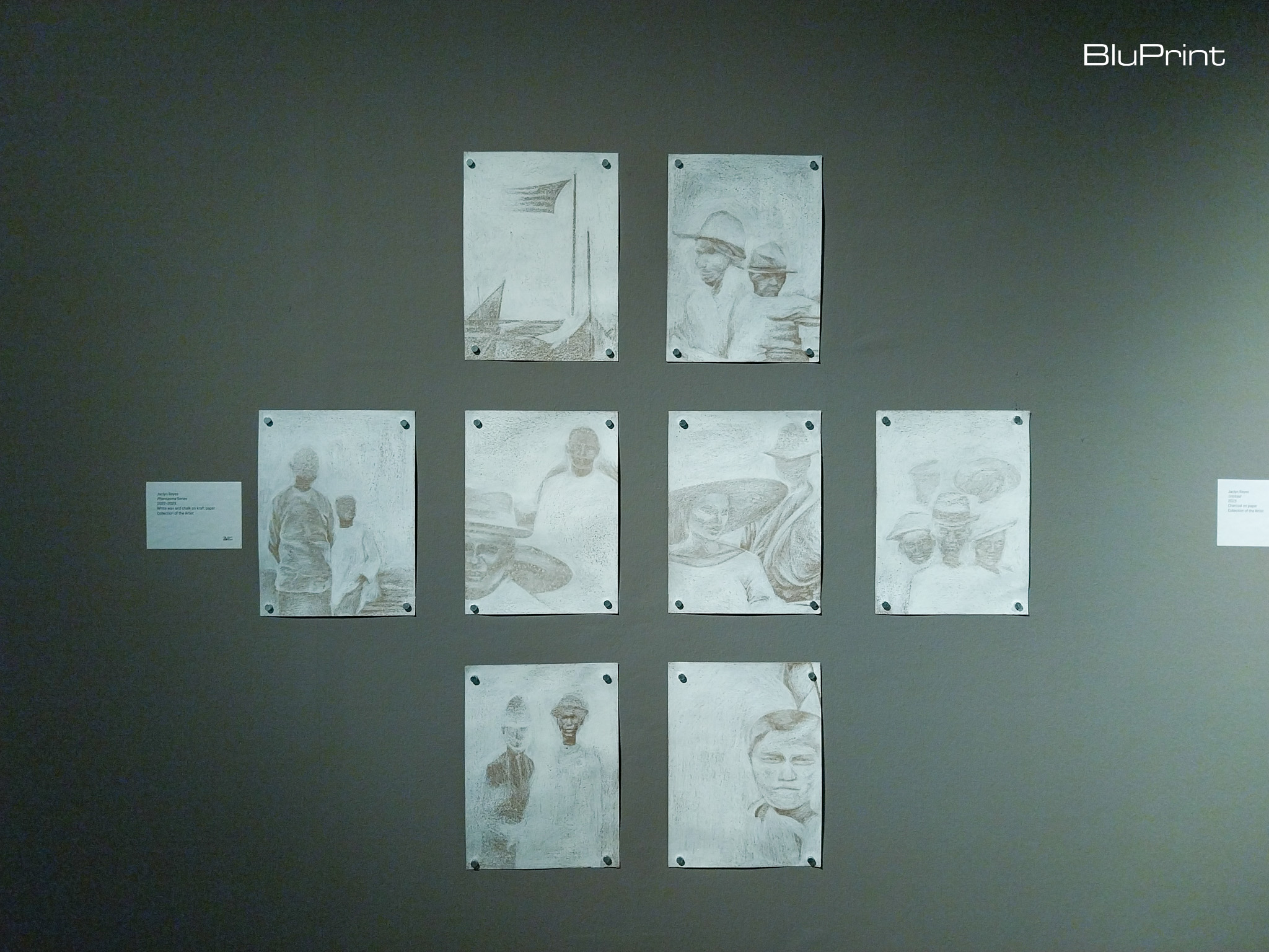 Jaclyn Reyes' "Phantasma Series" in the "Snare for Birds" exhibit at the Ateneo Art Gallery. Photo by Patricia F. Yap.