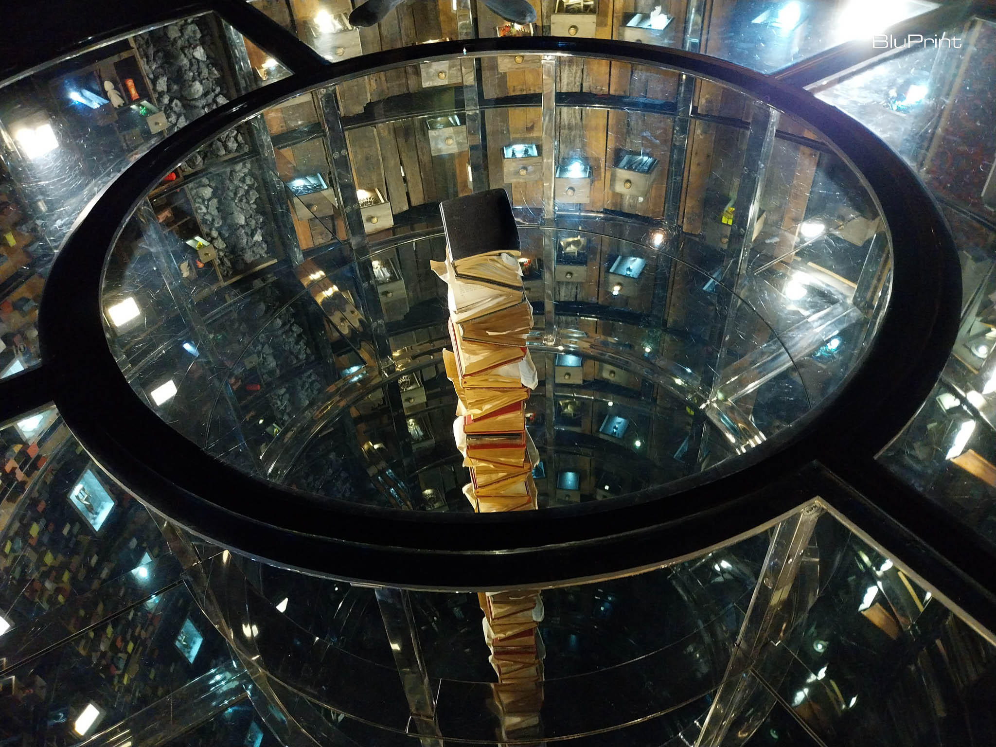 A portion of "Well" by Mark Justiniani at the "Void of Spectacles" exhibit at Ateneo Art Gallery. Photo by Patricia F. Yap.