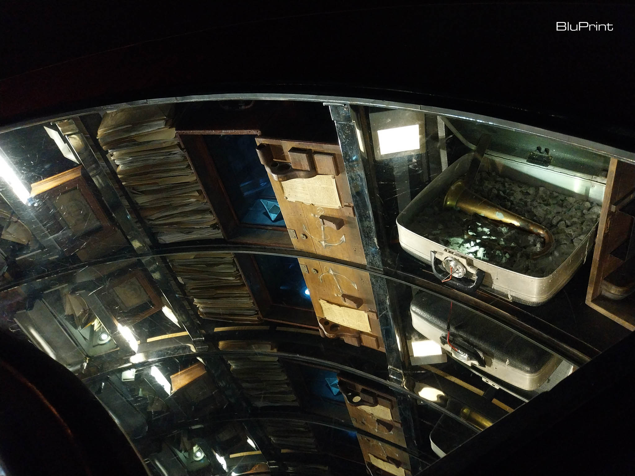 A portion of "Well" by Mark Justiniani at the "Void of Spectacles" exhibit at Ateneo Art Gallery. Photo by Patricia F. Yap.