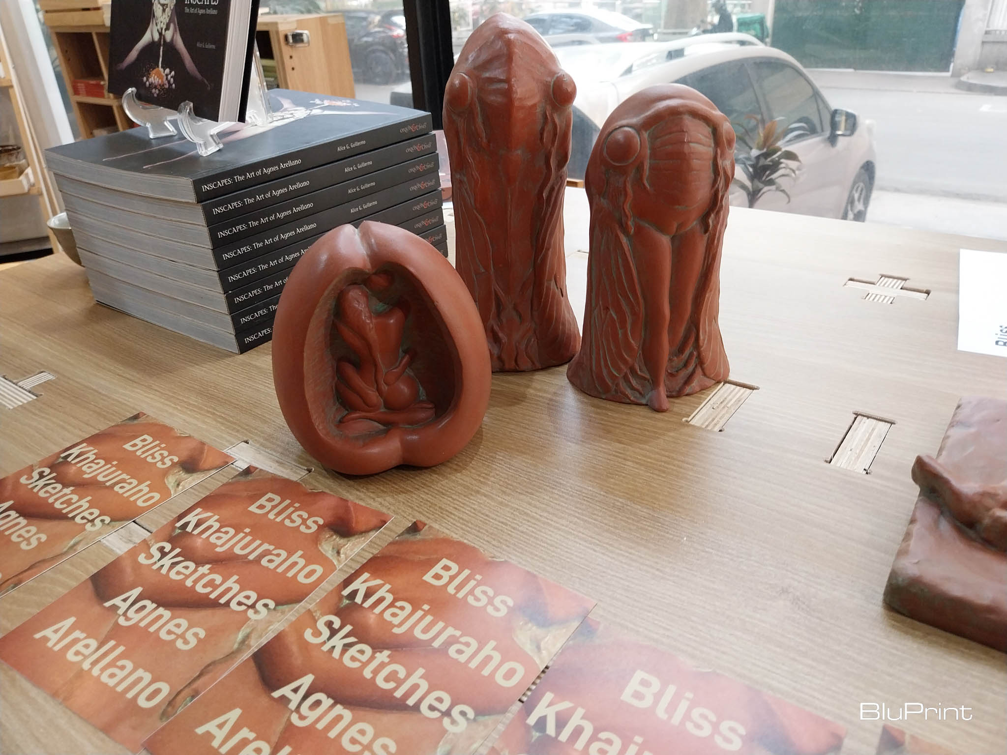 Sculptures featured in the Agnes Arellano exhibit. Photo by Elle F. Yap