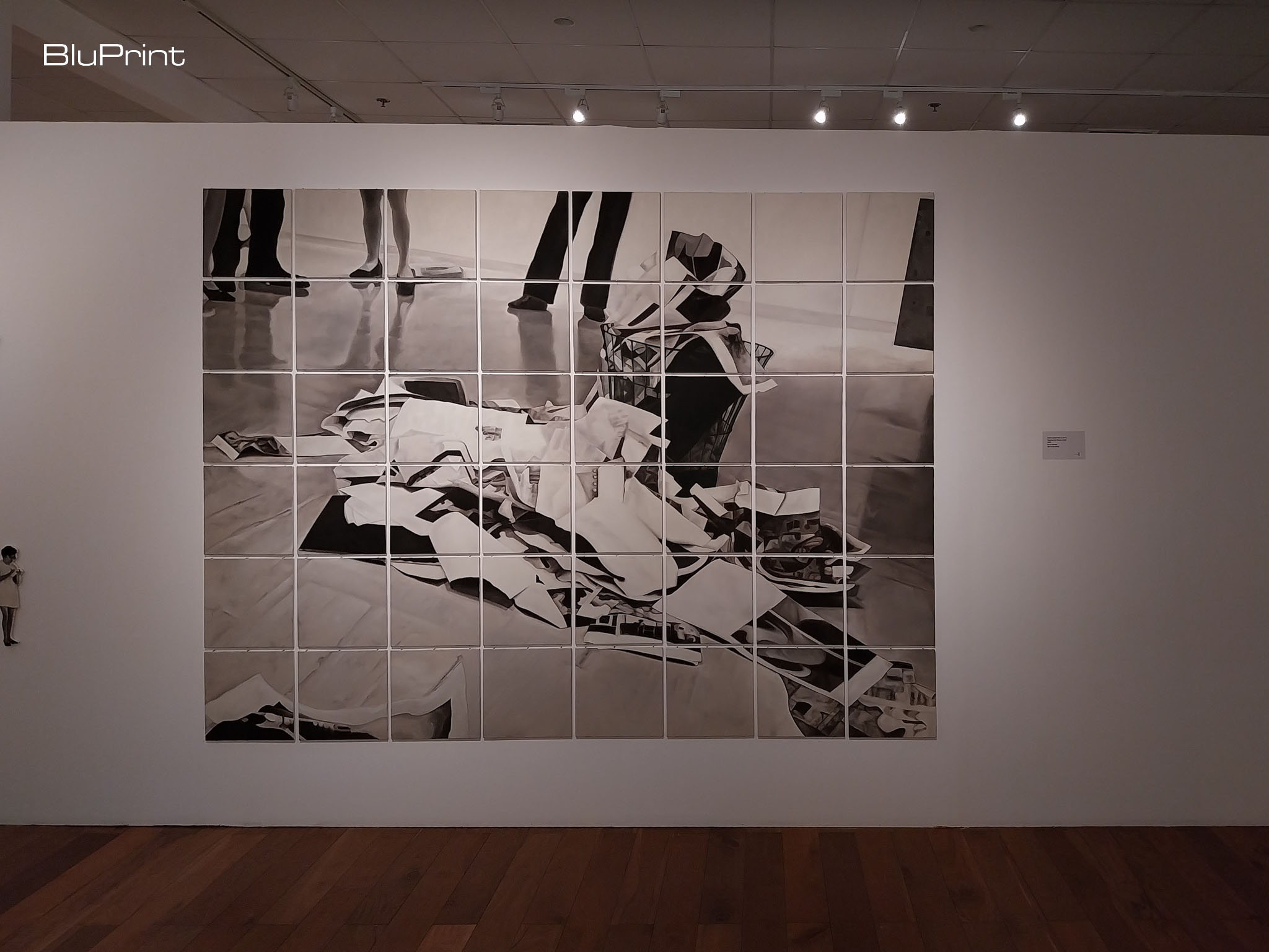 A mural in one of the entrances of the exhibit. Photo by Elle Yap.