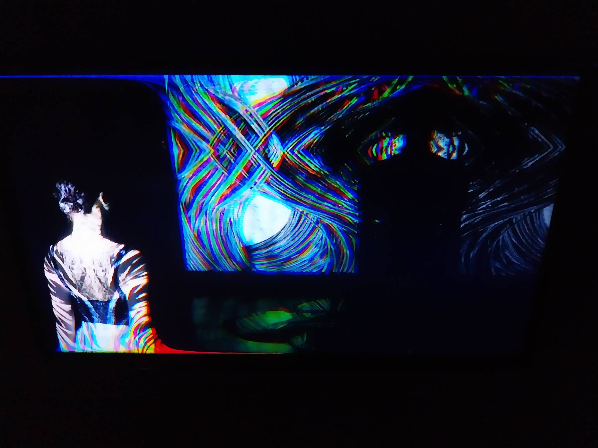 The dance film "Baile" with the dancer in view. Photo by Elle Yap.