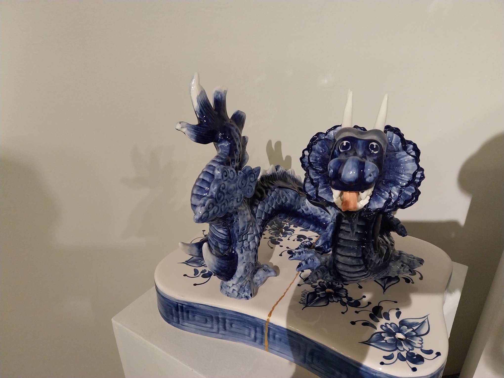 One of the dragon works shown in the exhibit. Photo by Elle Yap.