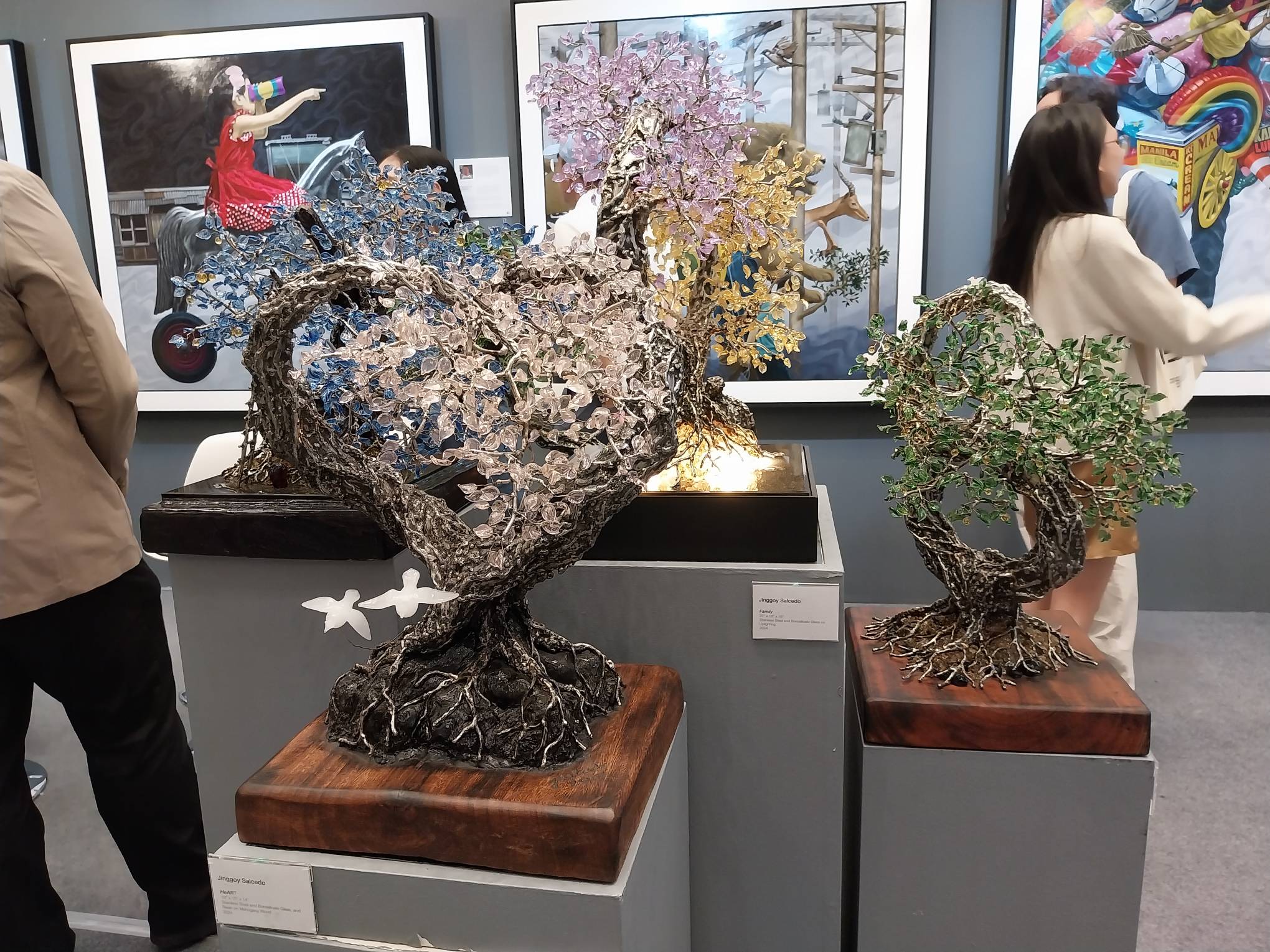 Works presented by Art Lounge Manila. Photo by Elle Yap.