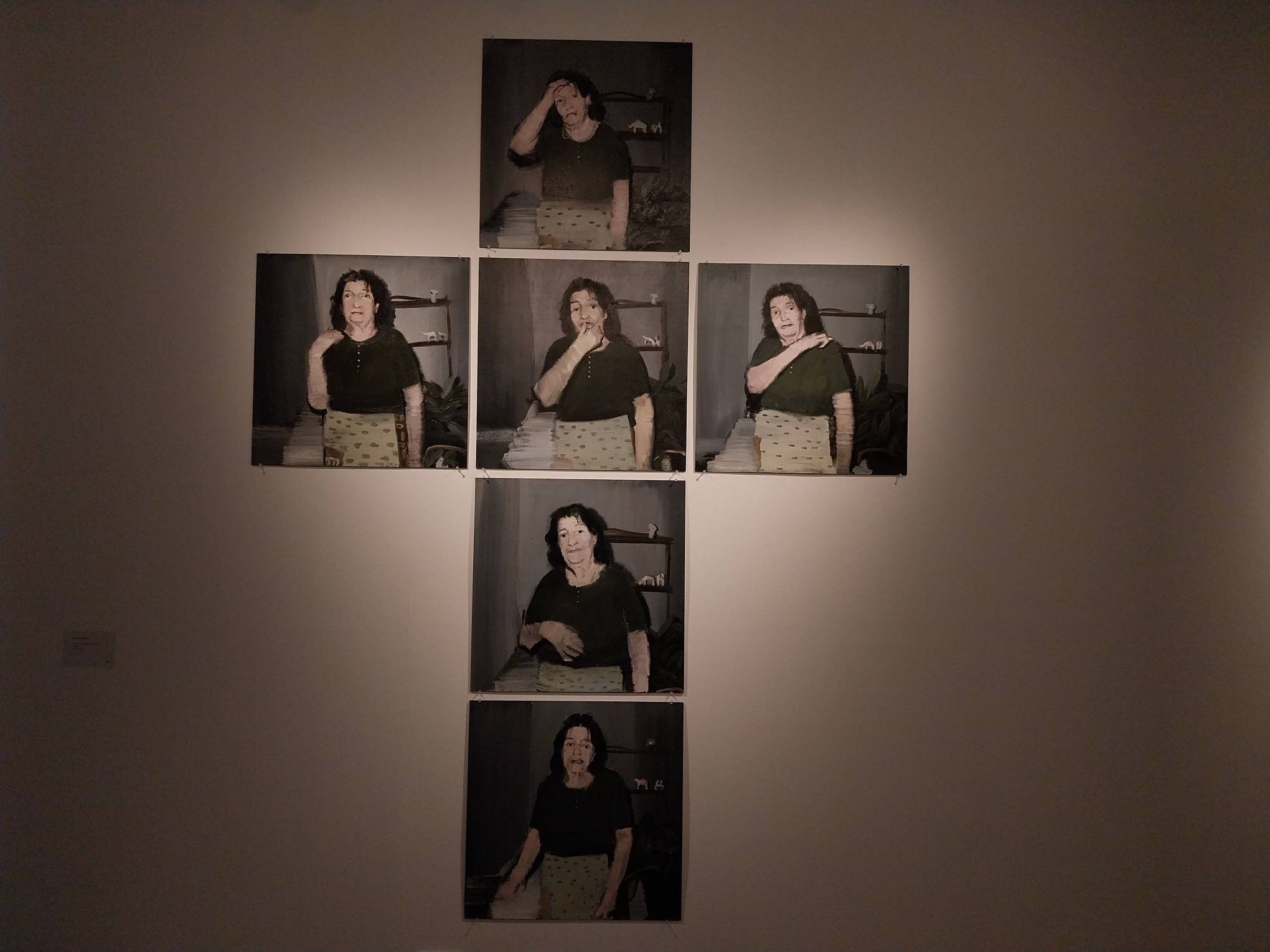 "Superwoman crossing herself" as presented in "Project Belonging." Photo by Patricia Yap.