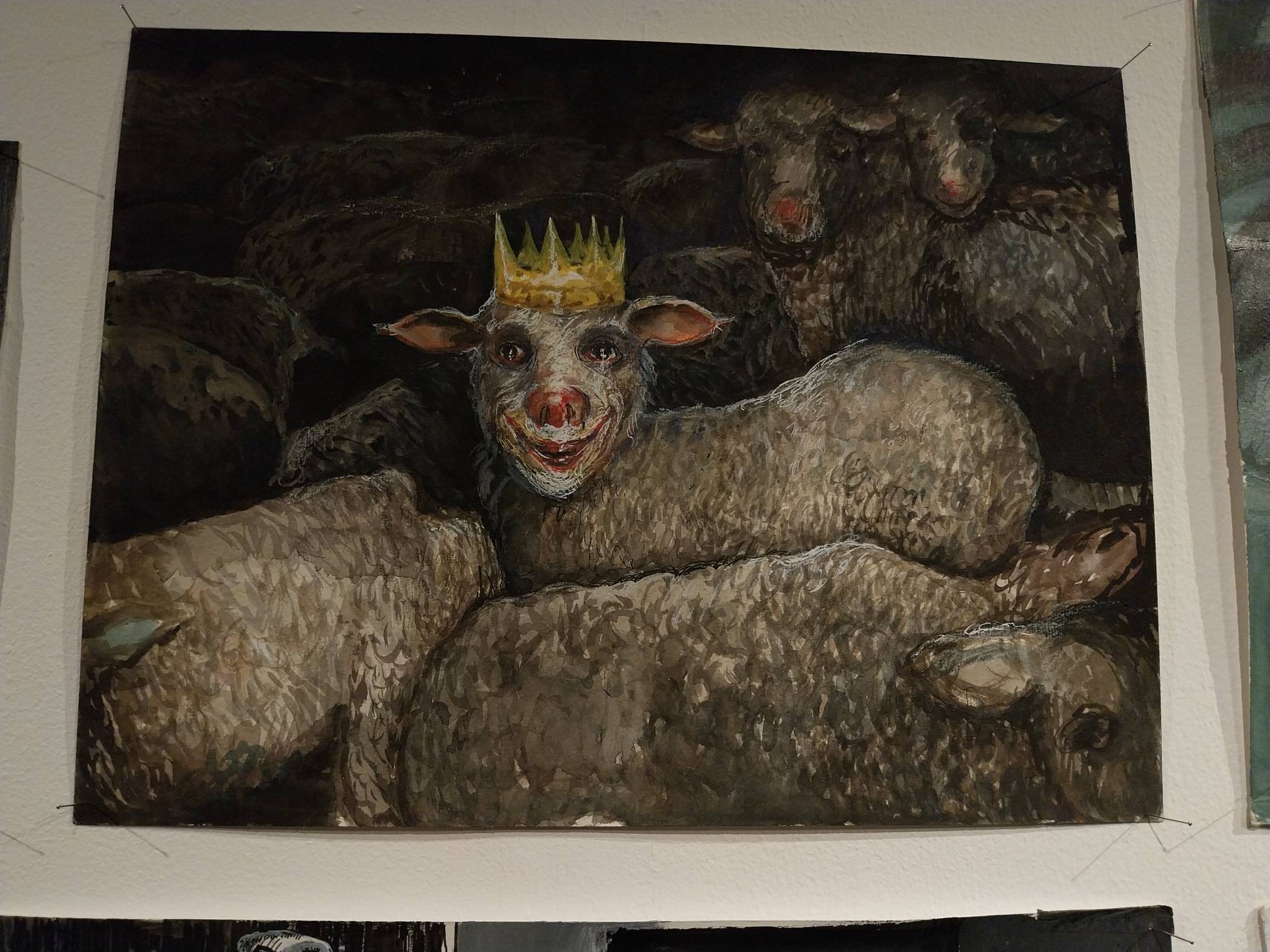 A sheep with a crown. Photo by Patricia Yap.