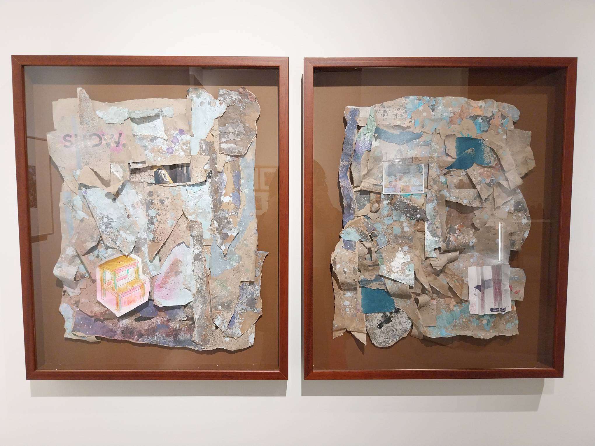 "Show the Step" and "Emphasis Was Laid" by Indy Paredes. Photo by Elle Yap.