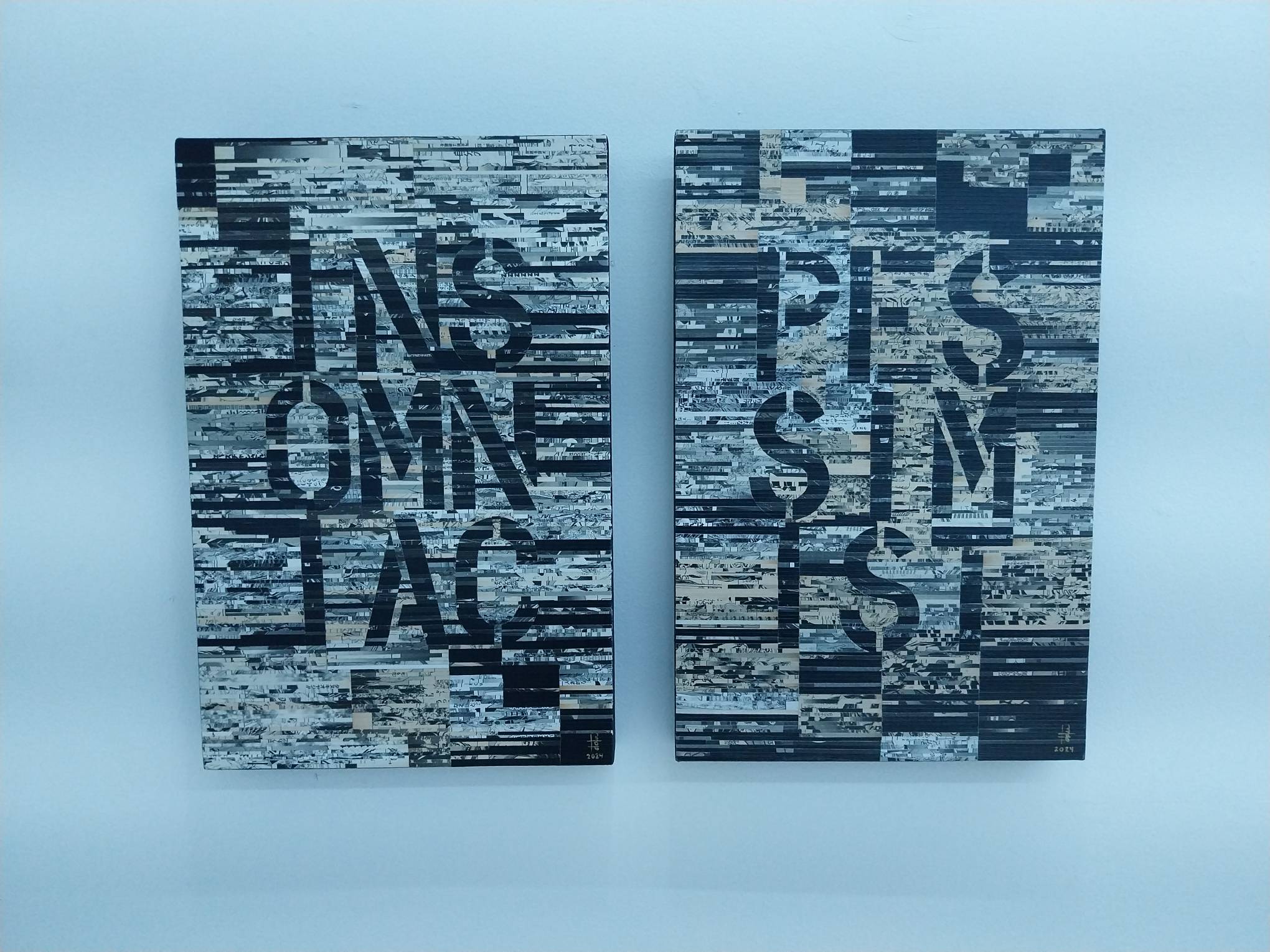 Datu Arellano's works. Photo by Elle Yap.