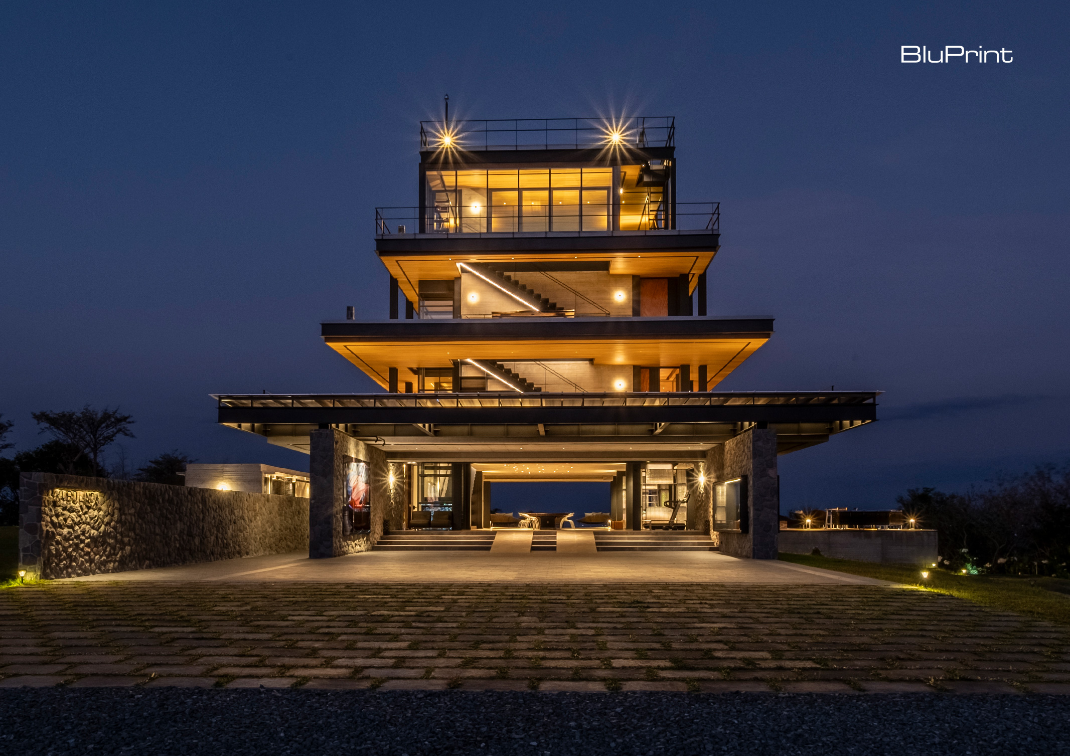 PK House: A Home That Floats Over the Hill by 8x8 design.