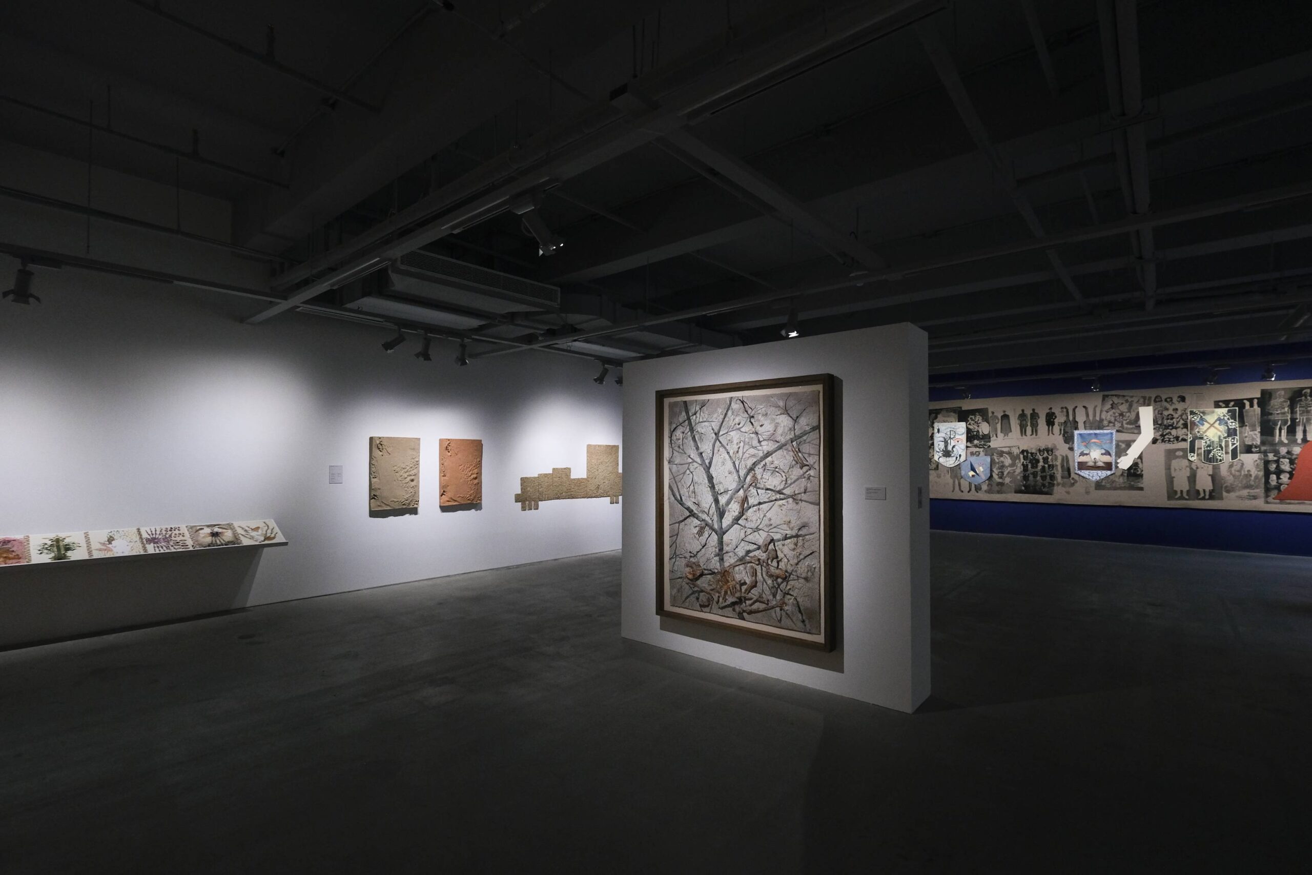 "Across Mediums" section of STPI's "Chances of Contact." Photo by Ed Simon.