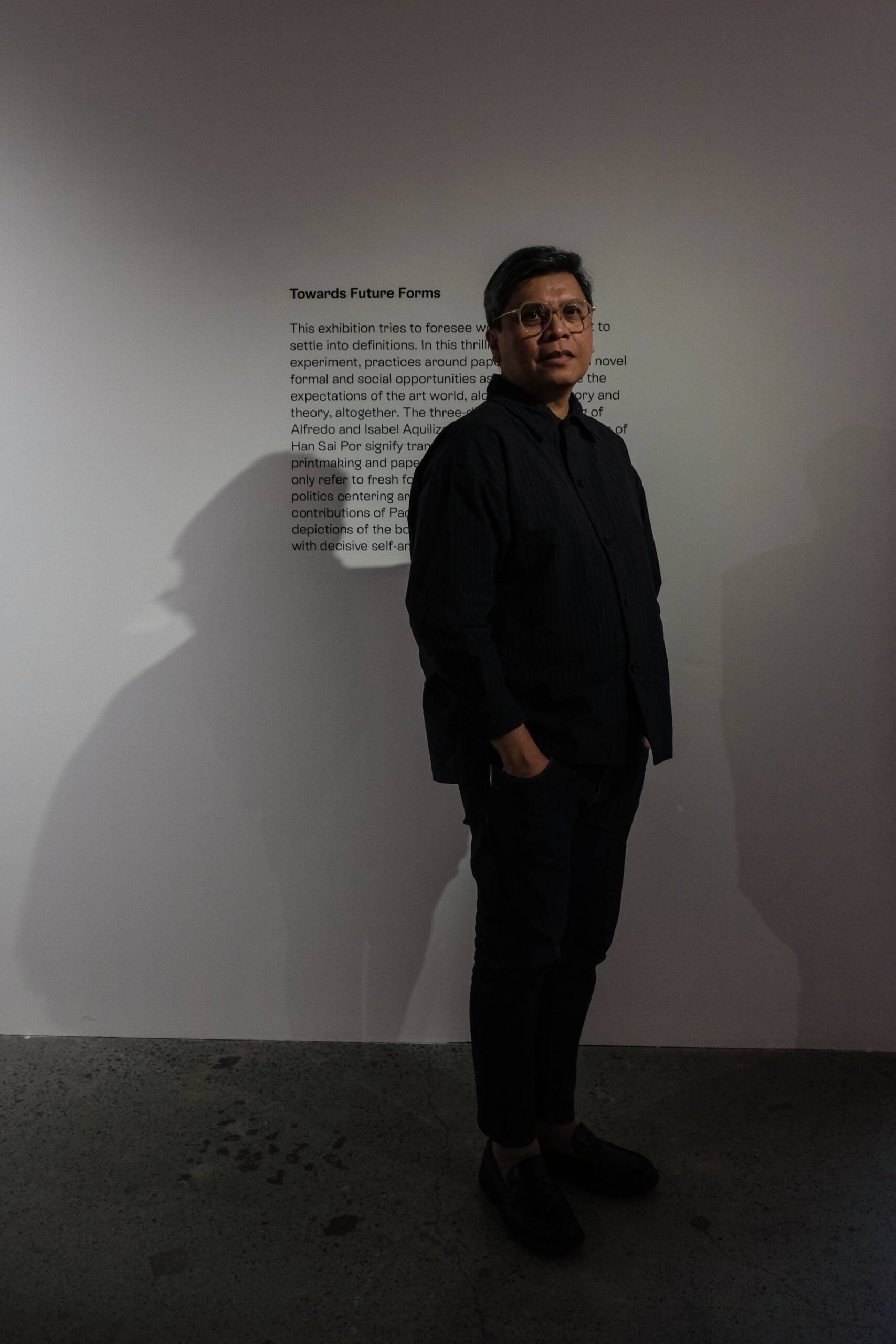 Exhibit curator Patrick Flores. Photo by Ed Simon.