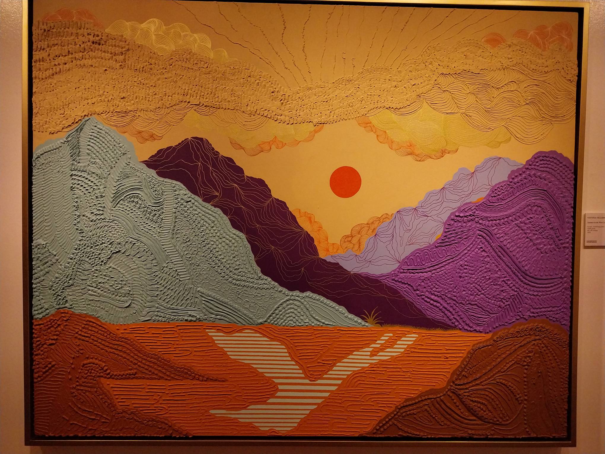 Centerpiece painting for "No End and No Beginning."