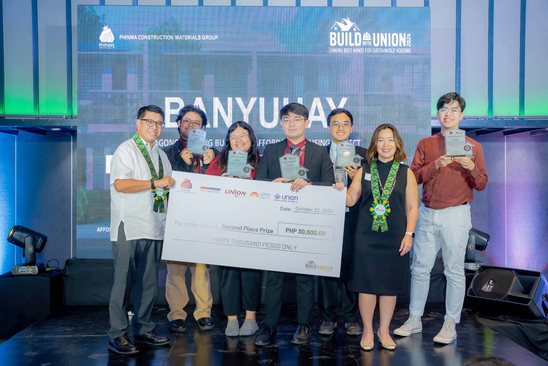 Second Placers Mapua University for PHINMA's Build with Union 2024. Photo provided by organizers.