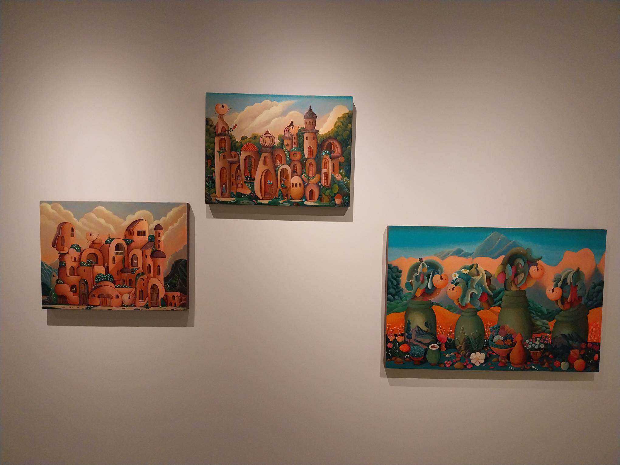Three works for "New Territories" at Cartellino Art.