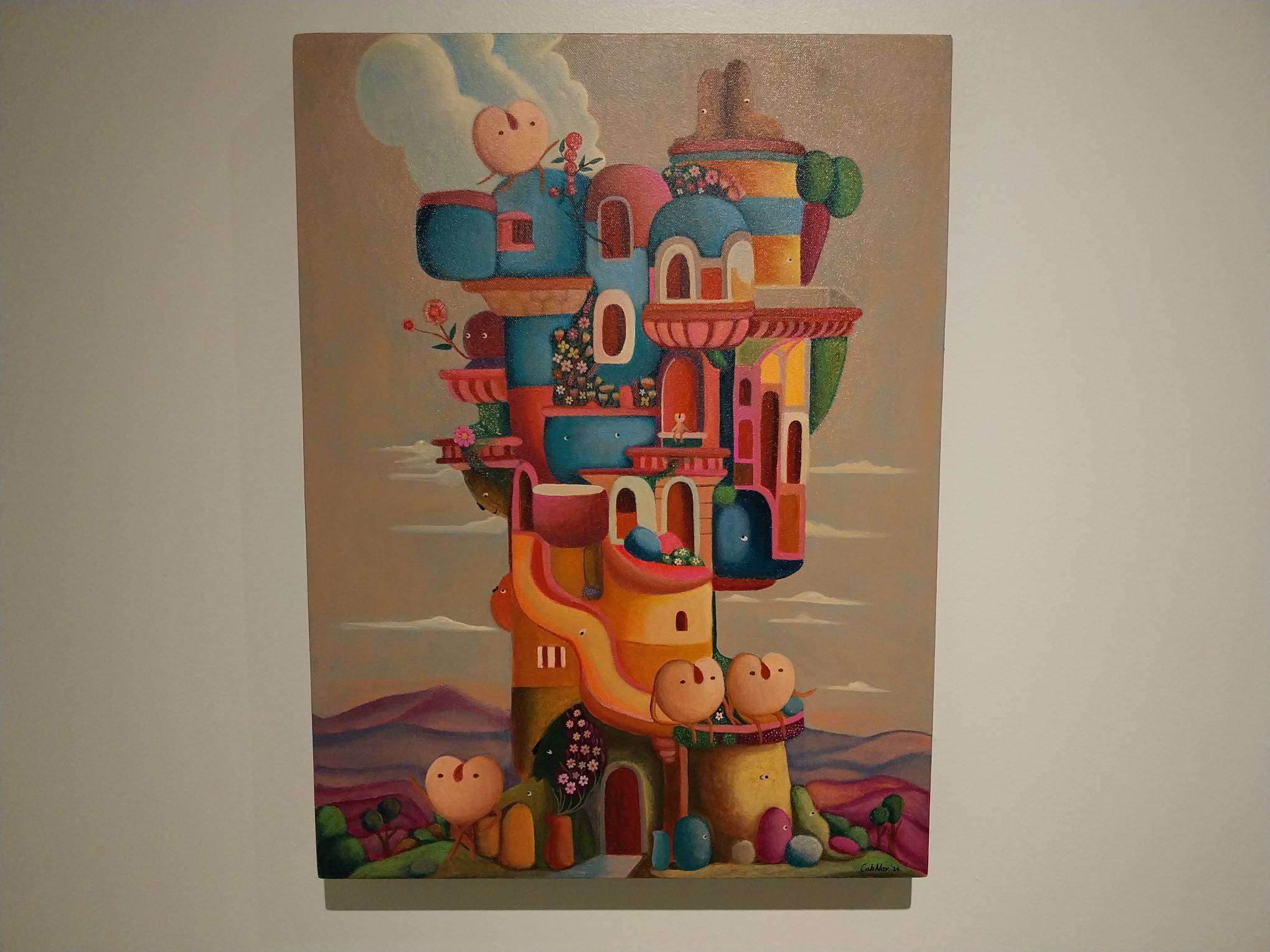 A work for "New Territories" exhibited at Cartellino Art.