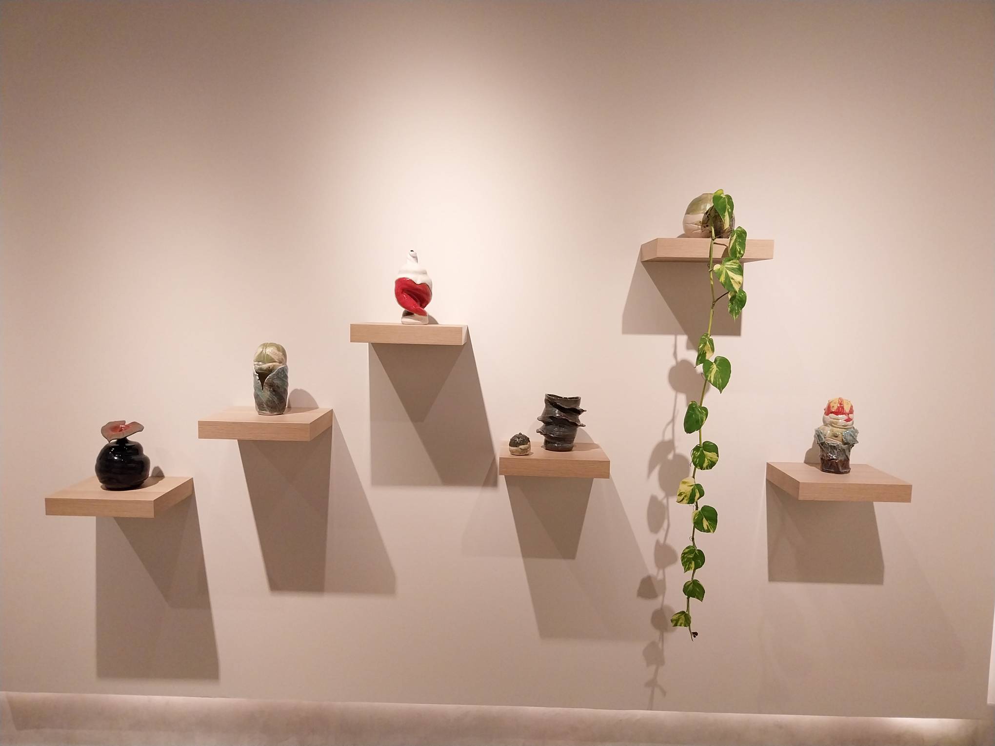 Different pottery works by Genavee Lazaro and JD Yu at Cartellino Art.