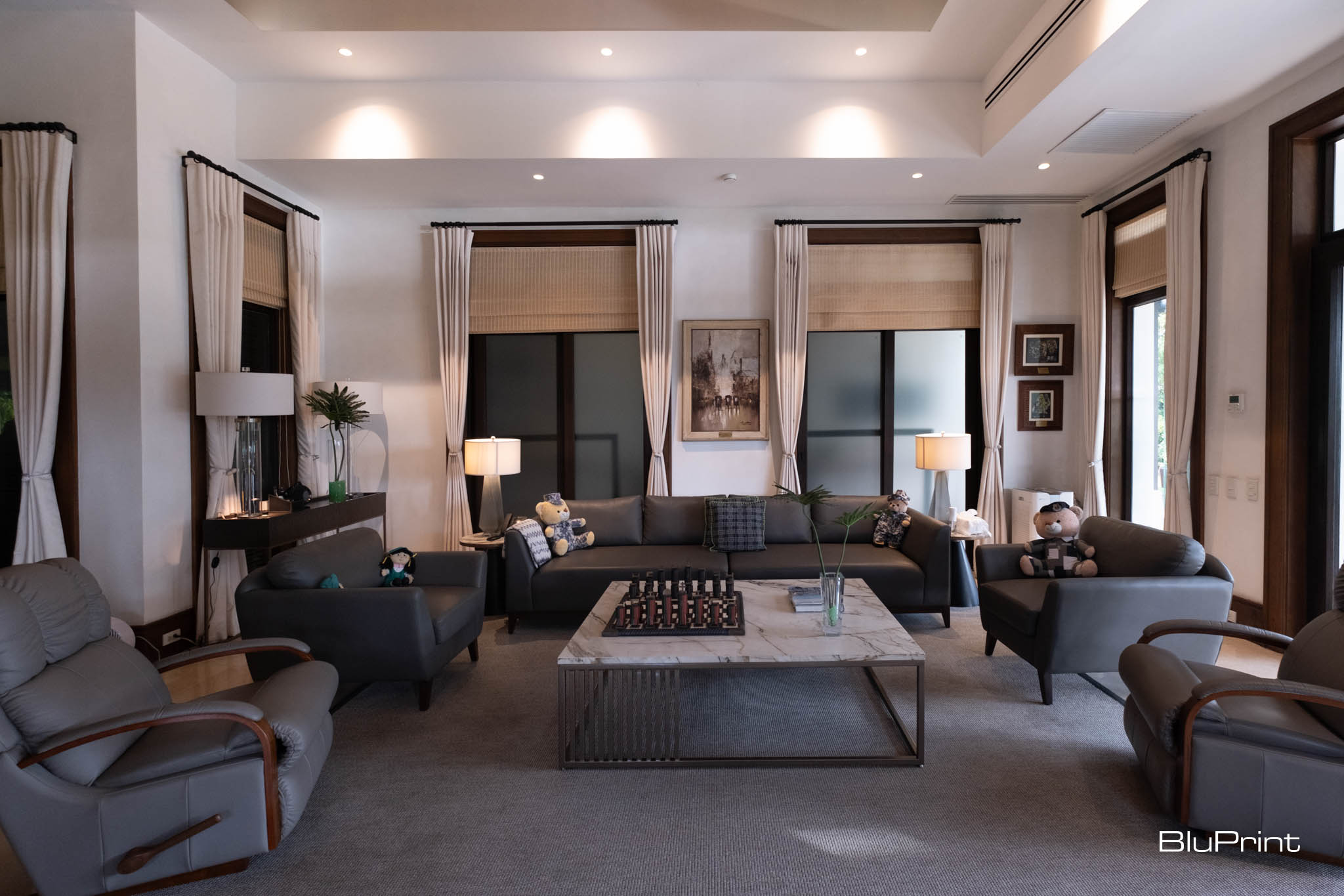 Seating area at the Bahay Pangulo