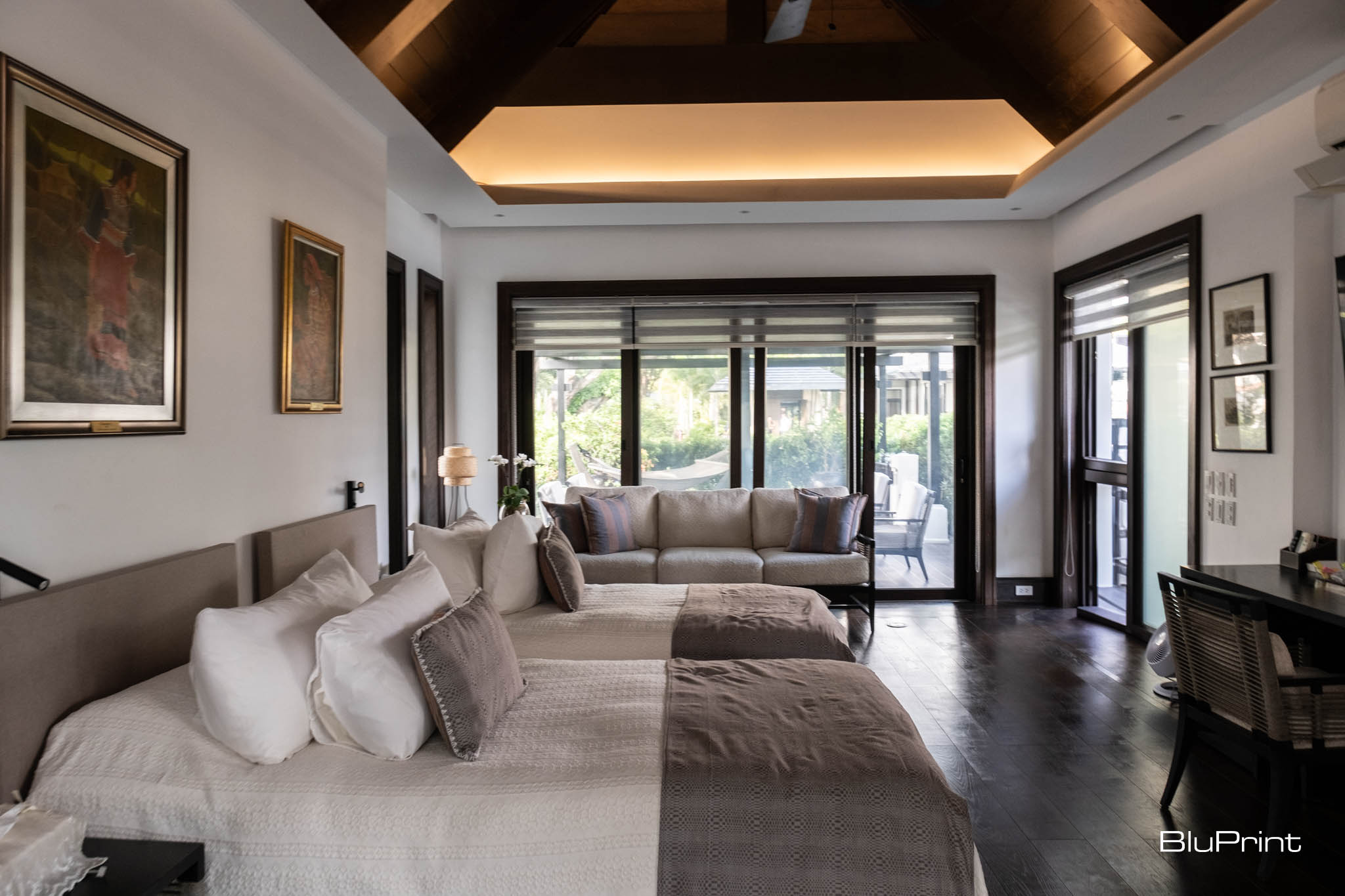 Interiors of the guest villa at Bahay Pangulo.