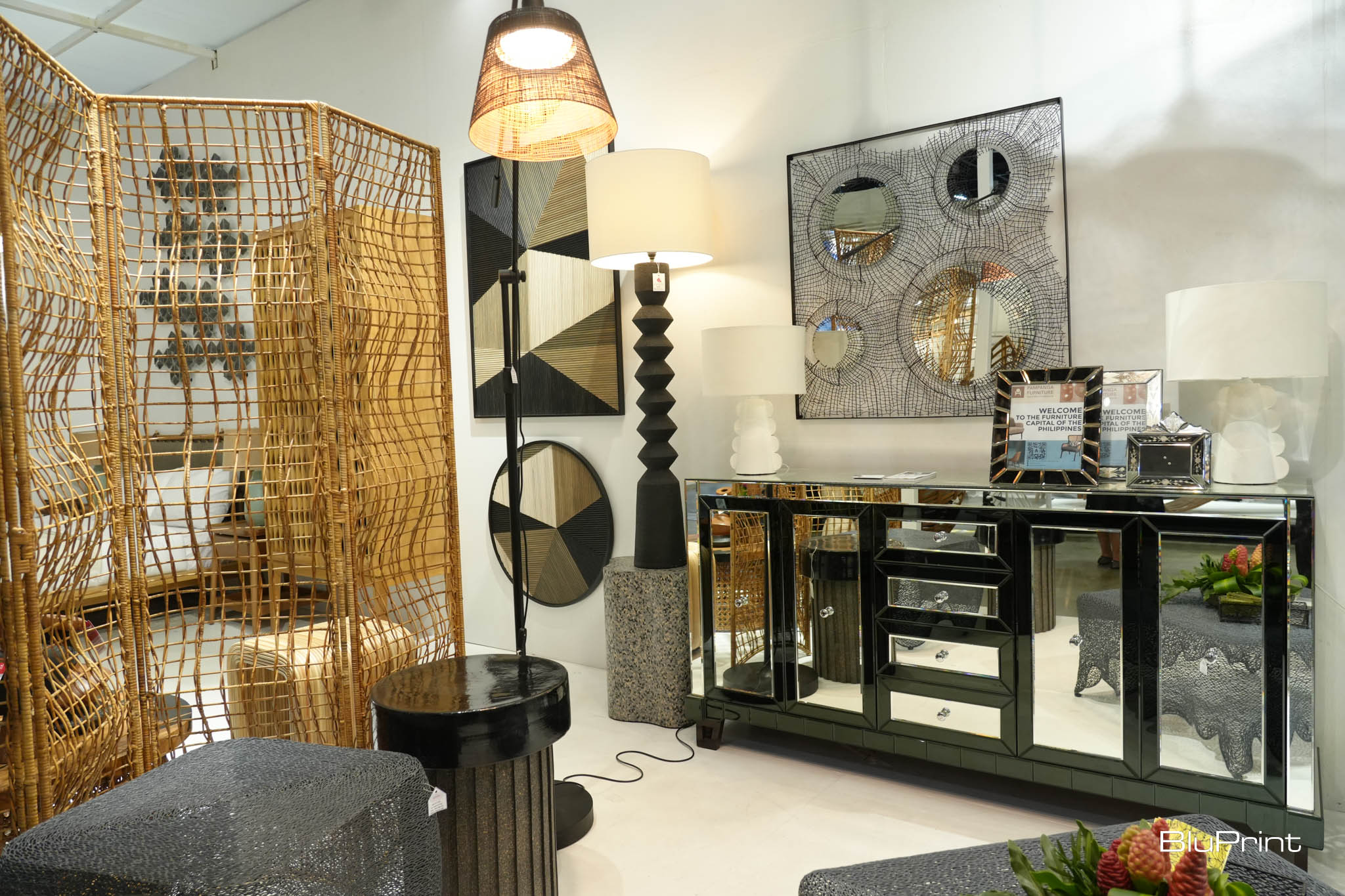 Some of the exhibited materials from DECO Central.