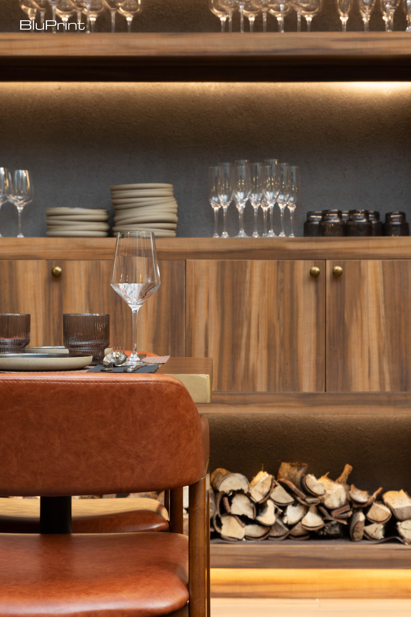 Oak & Smoke: A Culinary Fusion of Fire and Flavor. Every inch of the restaurant's interior was thoughtfully designed to maximize space and comfort without compromising its aesthetic appeal.