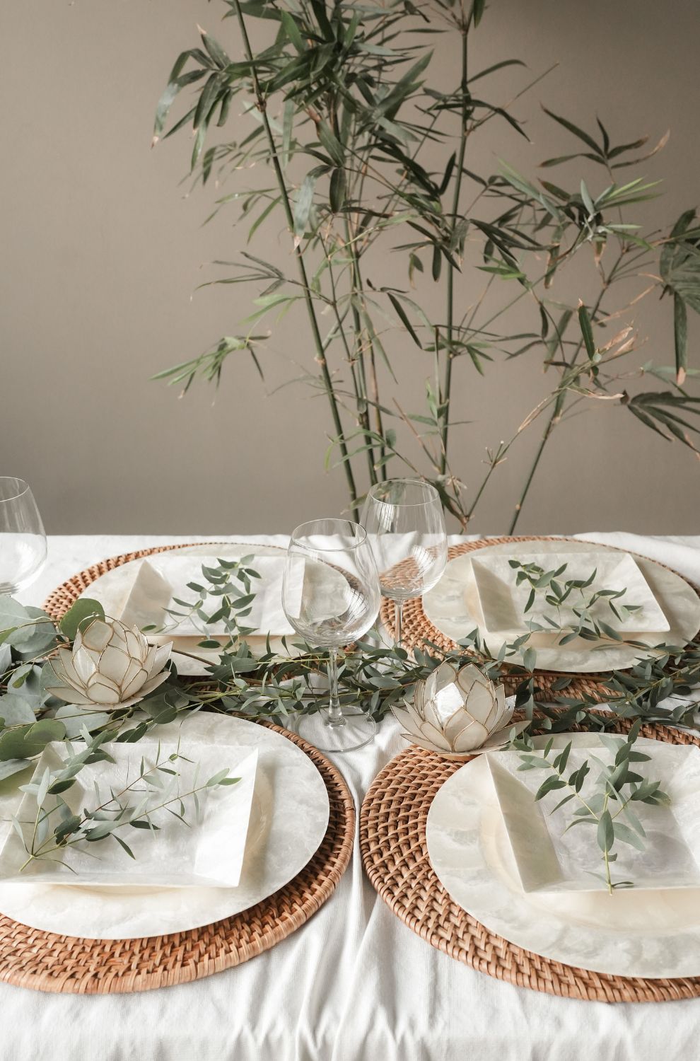 Tablescape Ideas from Kultura for Sustainable Thanksgiving.