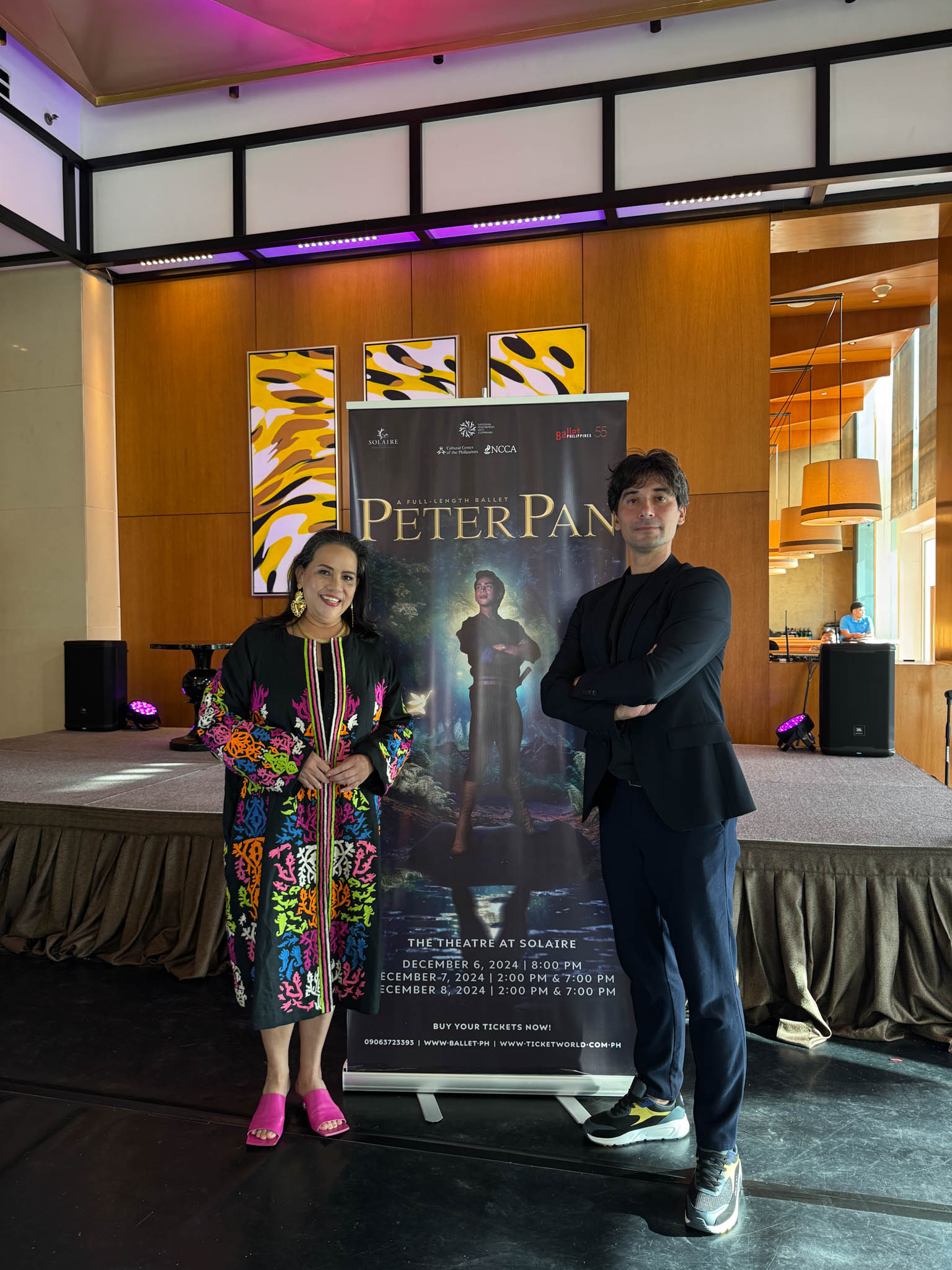 Ballet Philippines' President Kathleen Liechtenstein and Artistic Director Mikhail “Misha” Martynyuk.