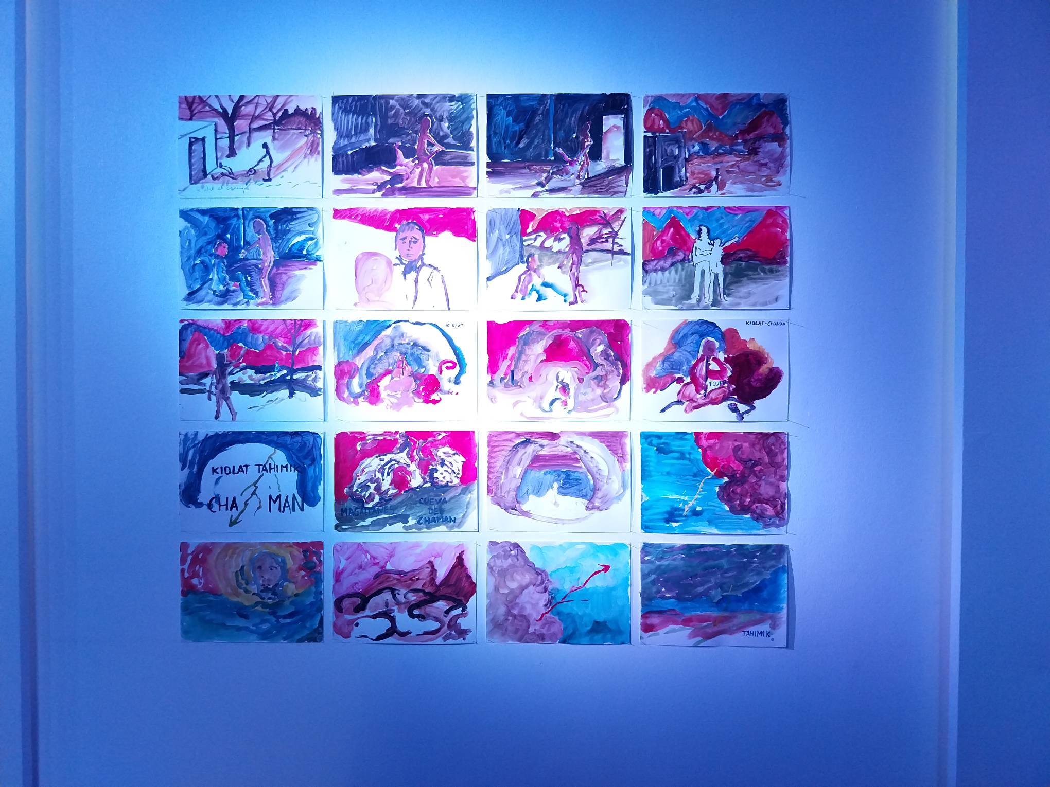 Storyboards for "Wolves at the Door" with Kidlat Tahimik.