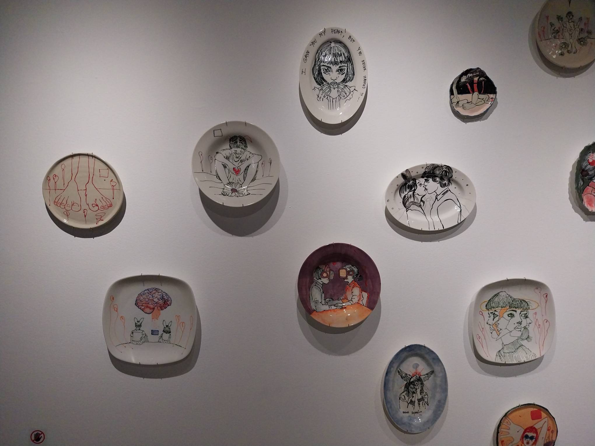 The artworks at "Breaking to Mend."