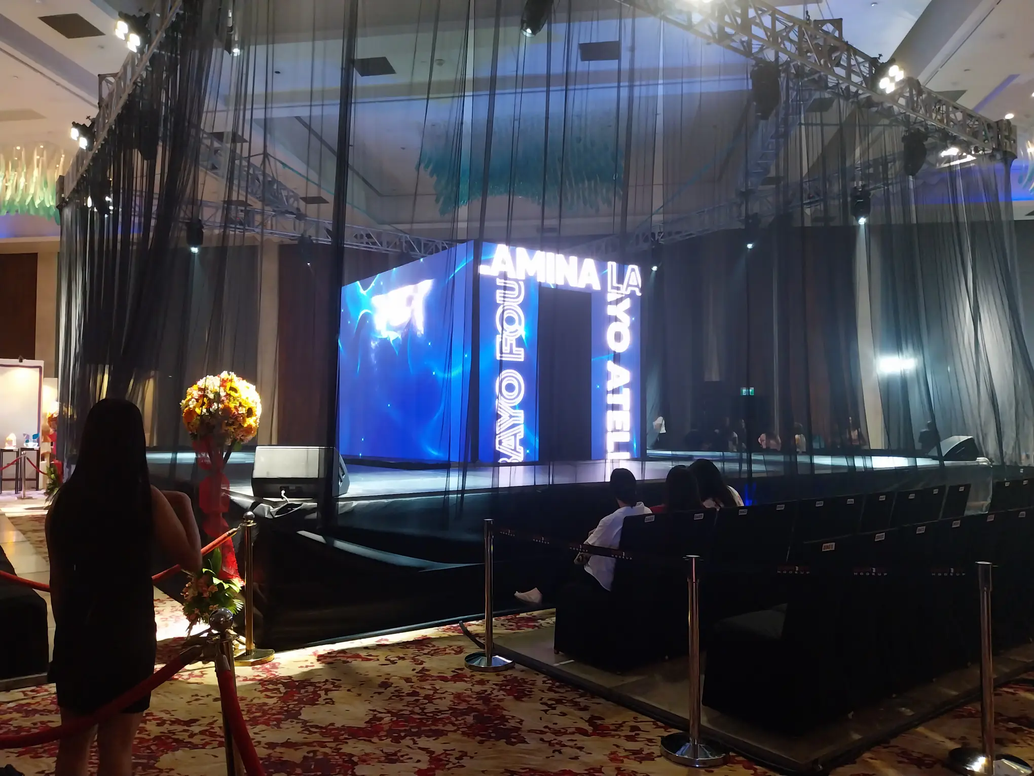 The runway for the art couture collections central to "Lamina: A Curated Lifestyle Fair."