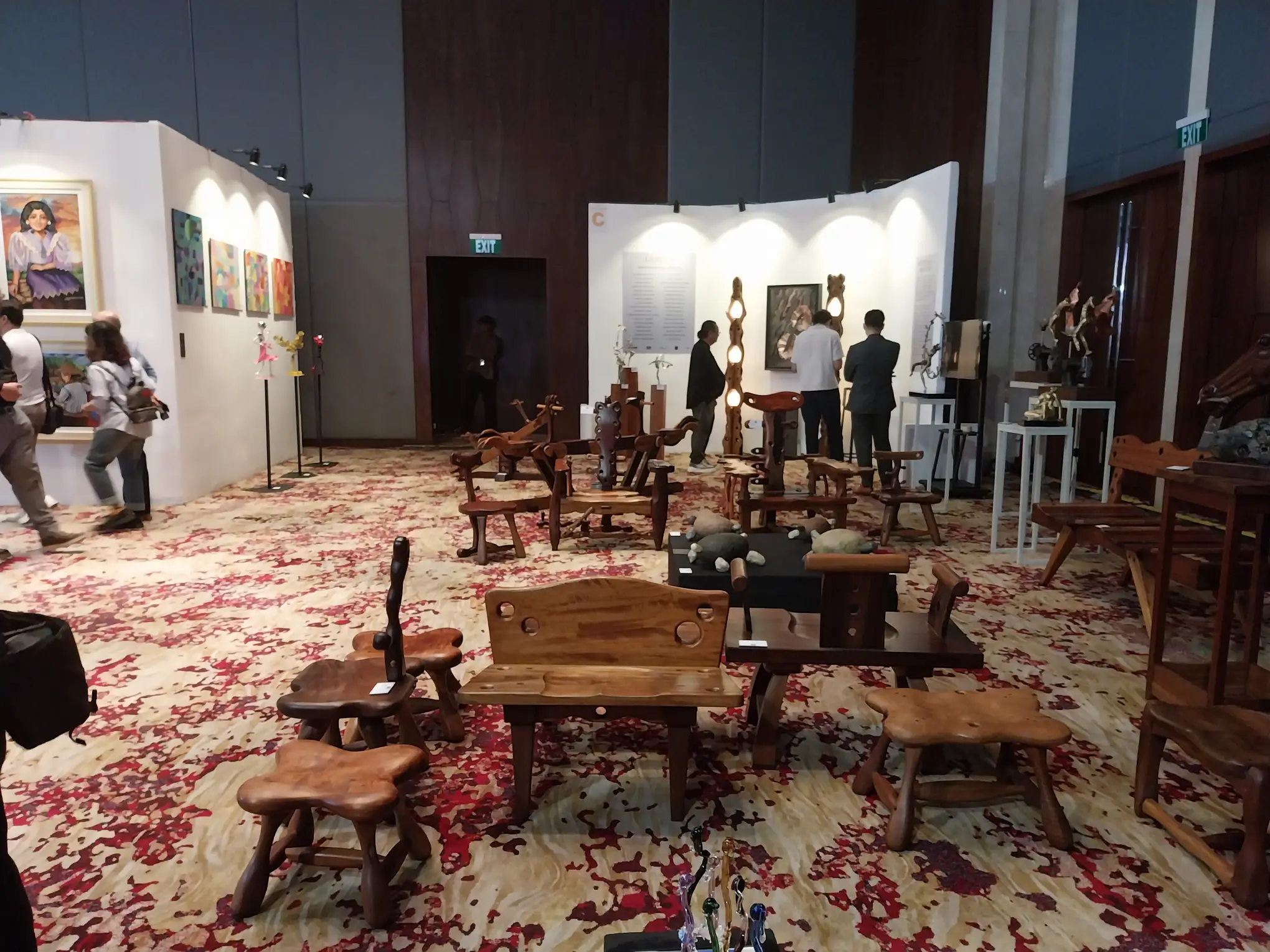 Some of the functional and eclectic furniture in "Lamina: A Curated Lifestyle Fair."