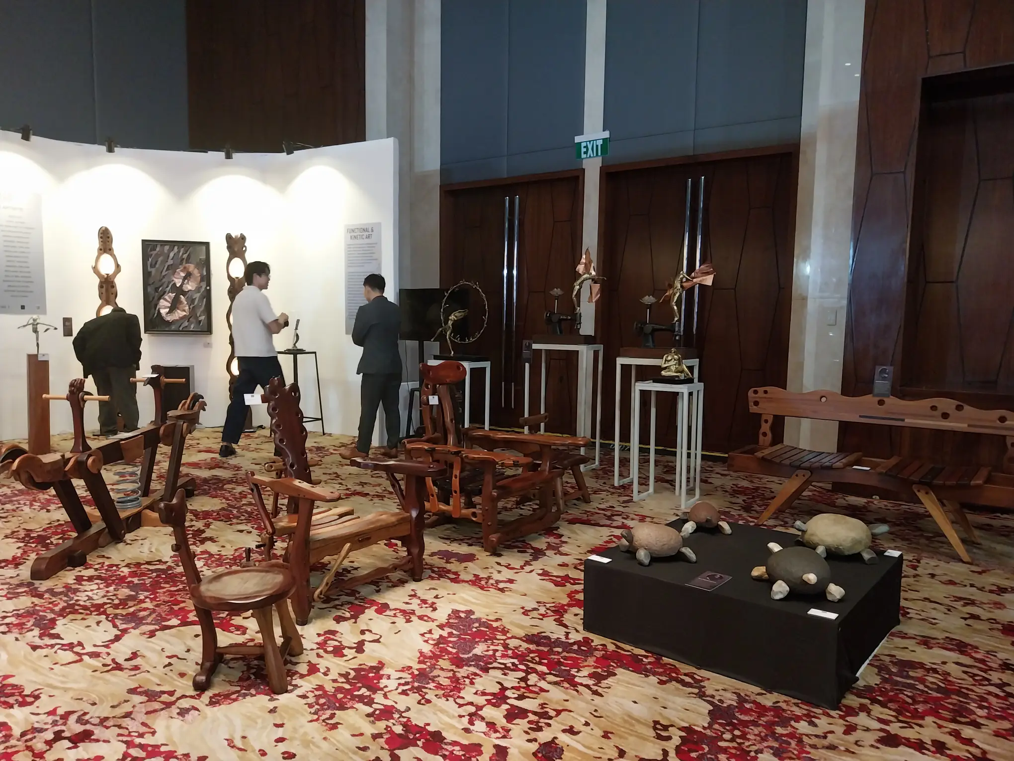 Some of the functional and eclectic furniture in "Lamina: A Curated Lifestyle Fair."