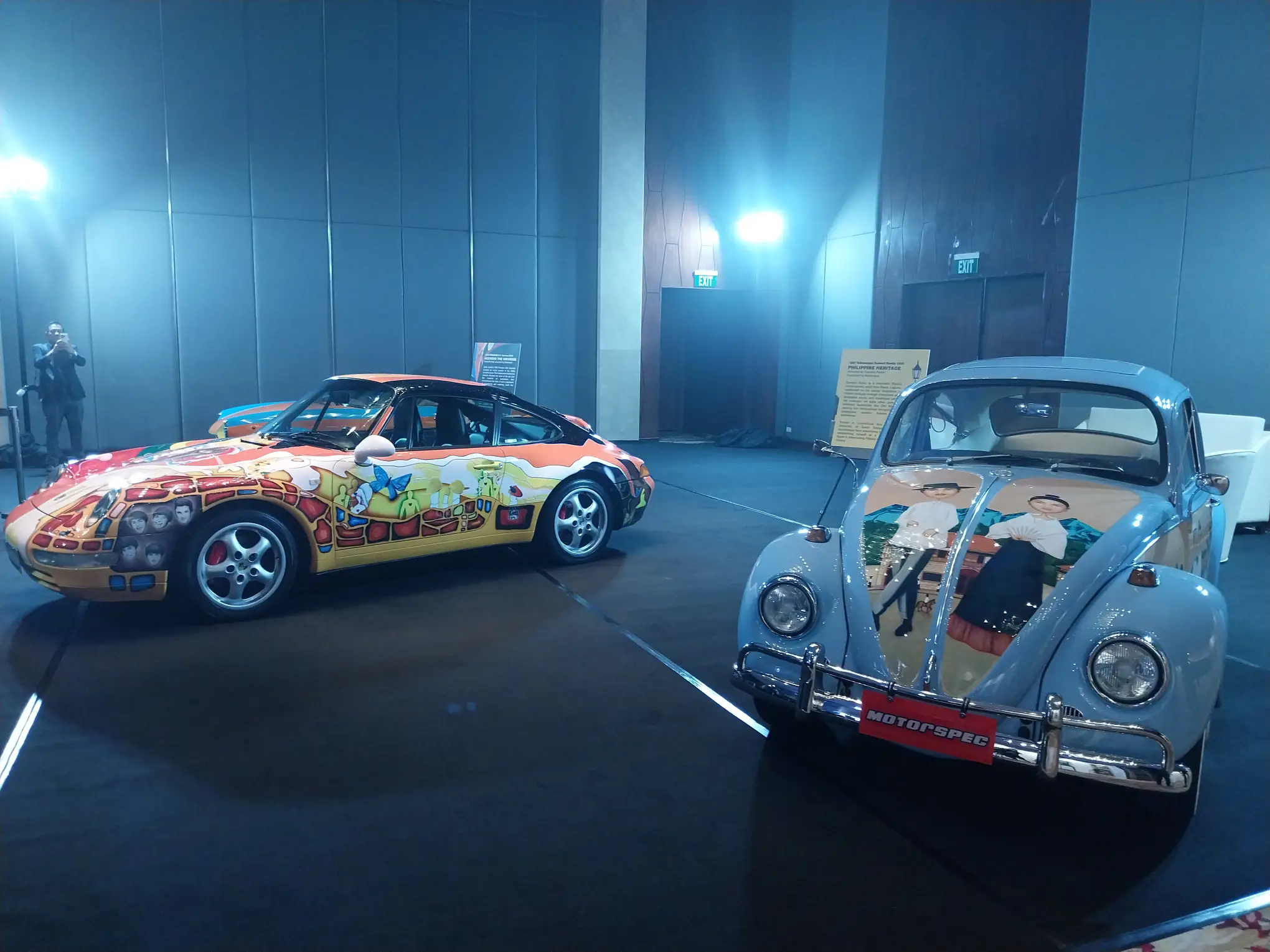 Some of the cars designed by Ramon Orlina and Dominic Rubio for "Lamina: A Curated Lifestyle Fair."