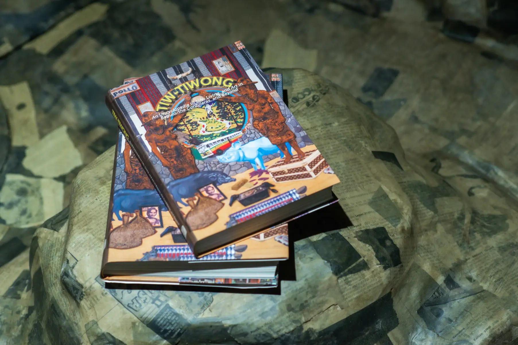 A copy of "Tiw-Tiwong" at the Ateneo Art Gallery exhibit of the Baguio Arts Guild.