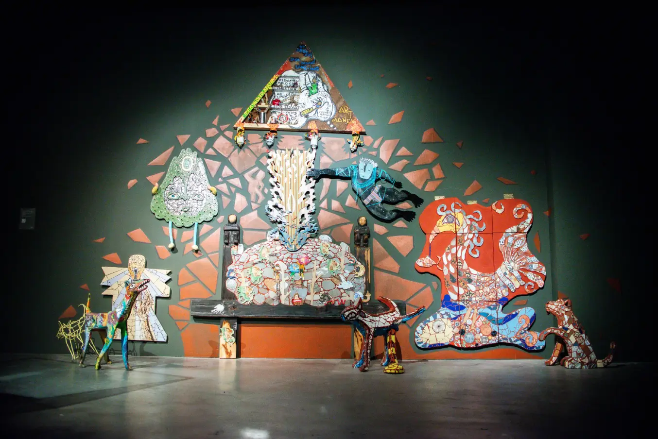 A work displayed at the Ateneo Art Gallery exhibit on the Baguio Arts Guild.