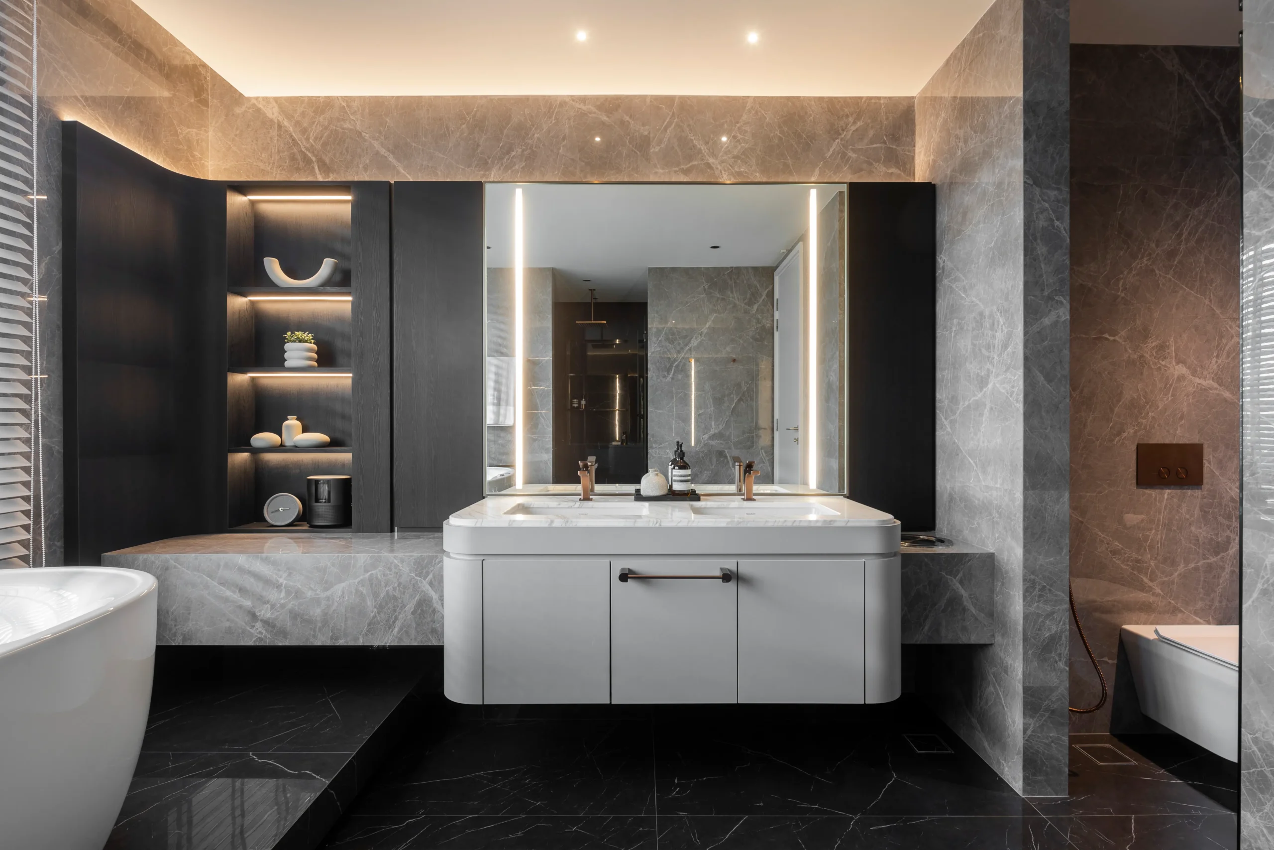 Sleek Splendour: A Luxurious Two-Bedroom Apartment for Modern Newlyweds.