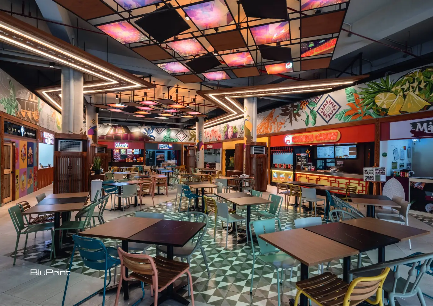 Hand-painted murals by Davao-based artists adorn the walls, telling a story of the region’s natural and cultural heritage.