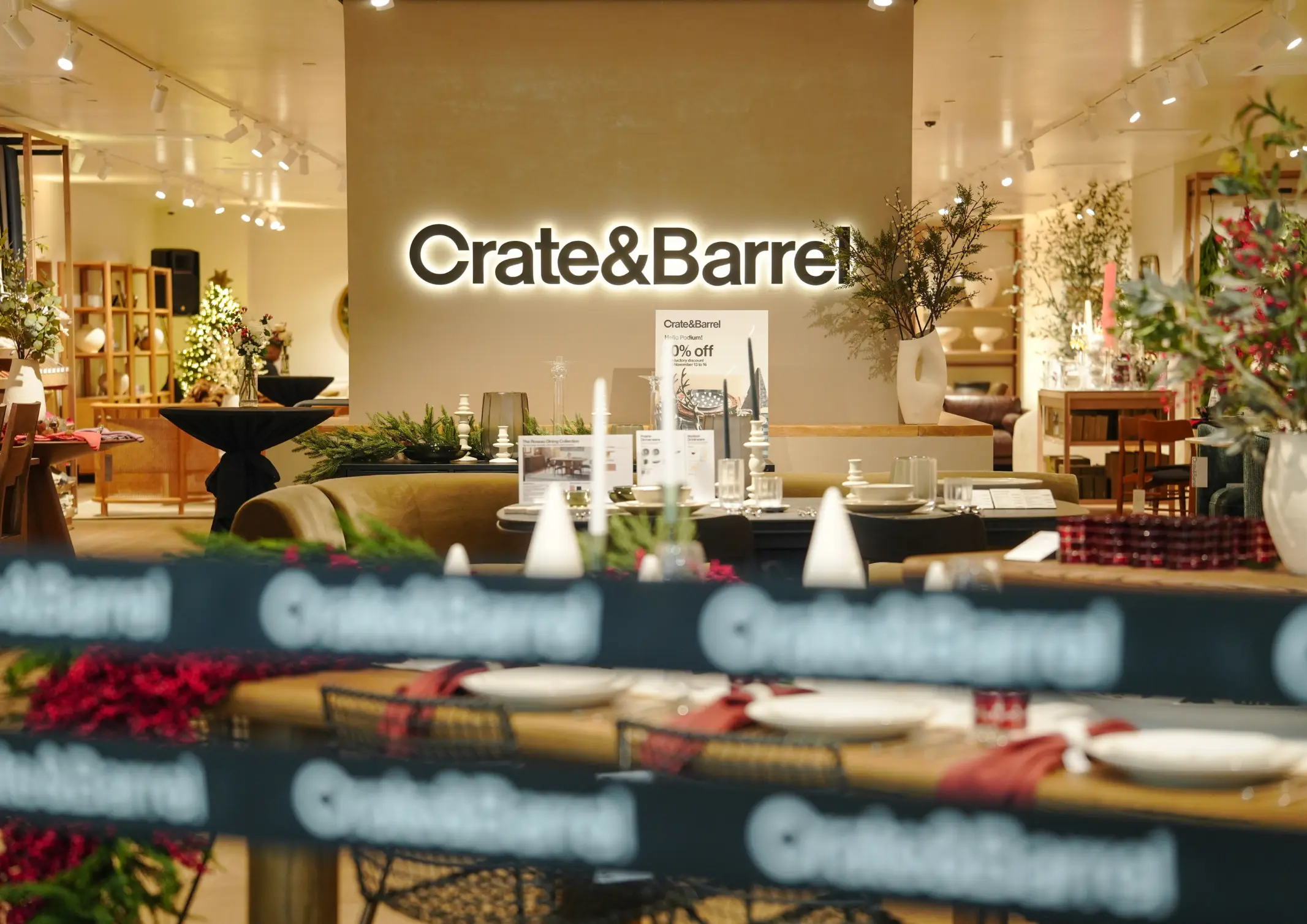 Crate & Barrel at the Podium
