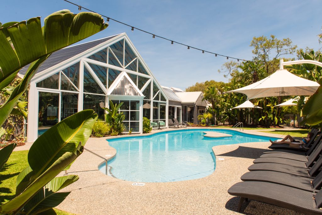 Resort pool and grounds at Broadwater Resort Busselton
