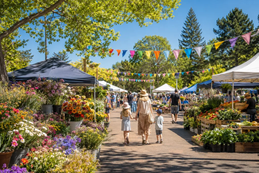 Spring market and festival in Busselton