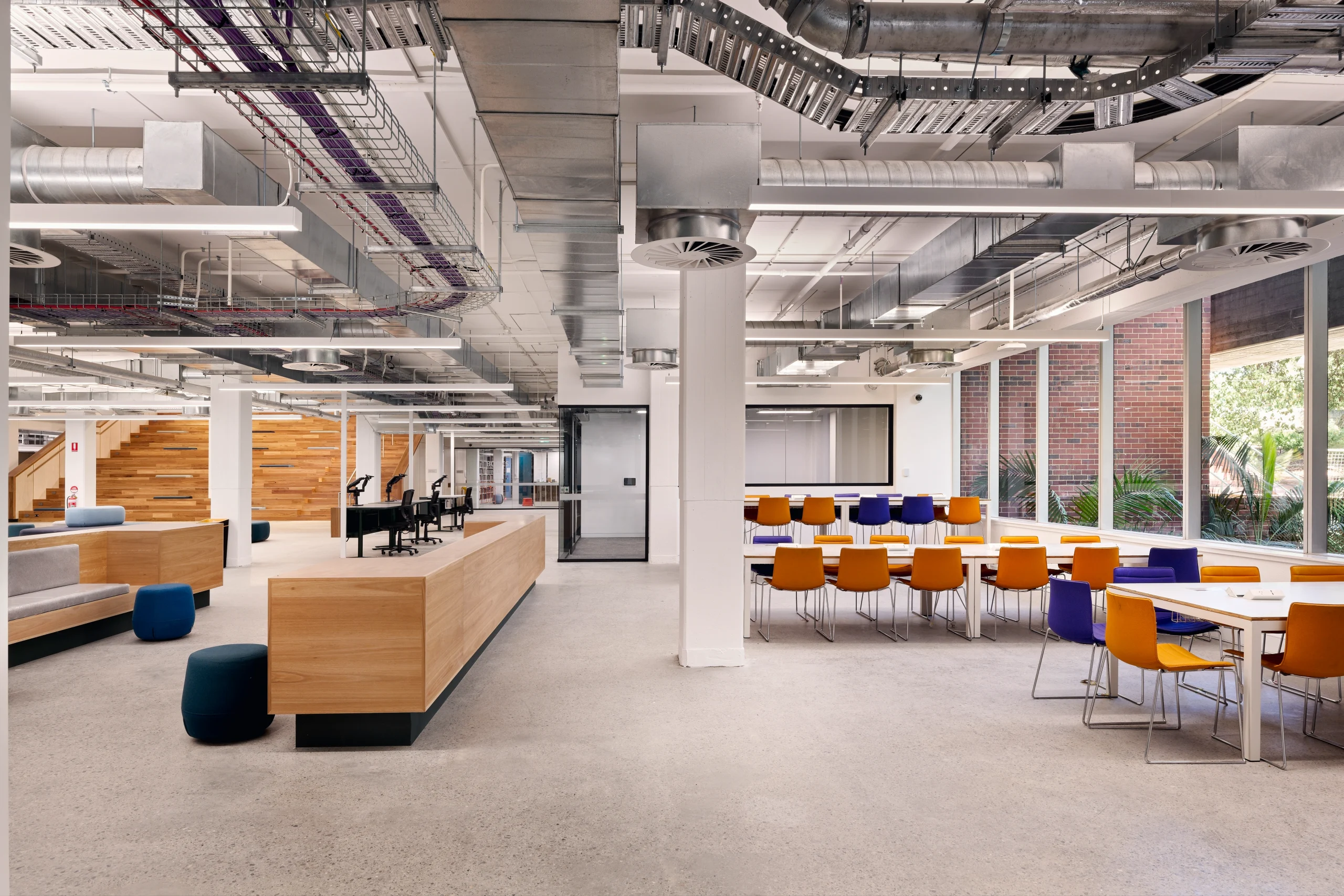 Library seats and tables