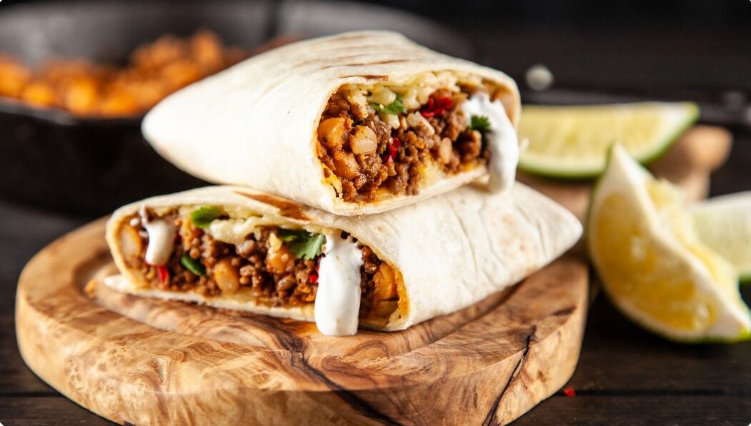 Beef and beans burrito - FreshSNAP