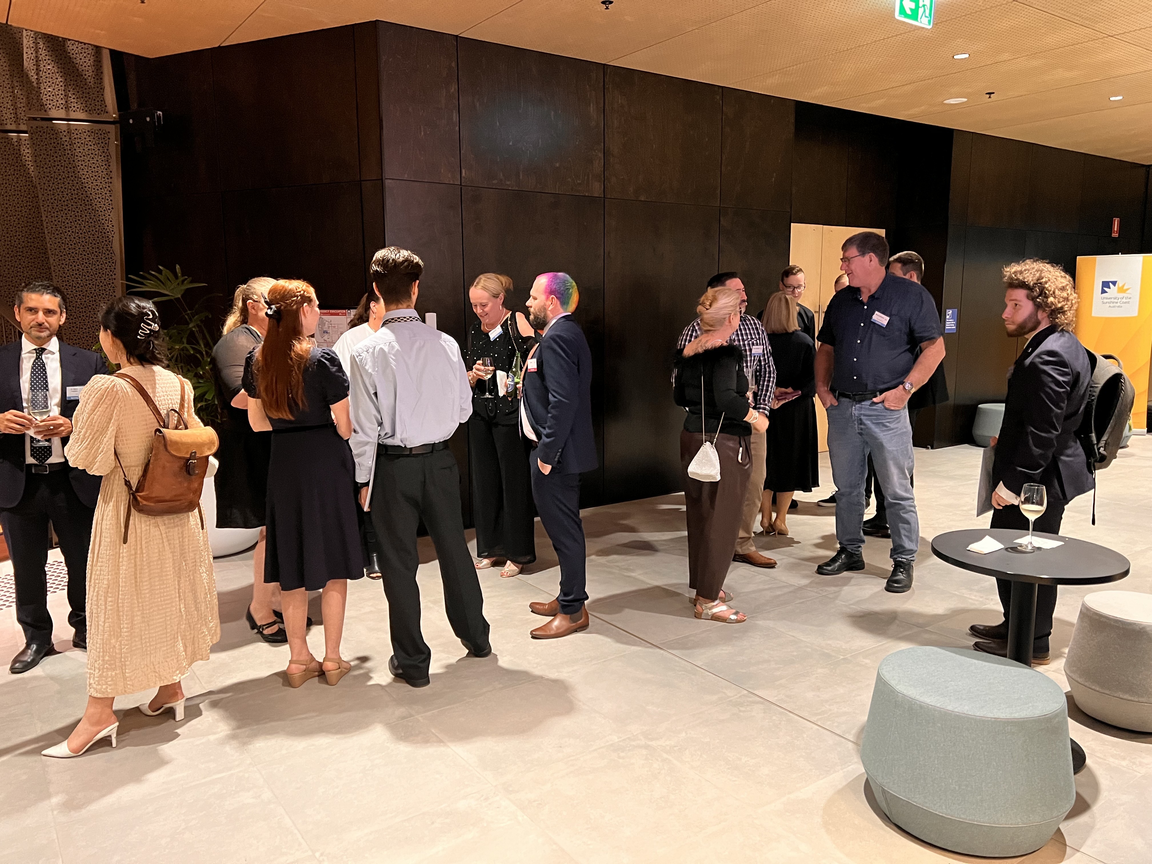 Guests networking during the intermission of the International Red Carpet Awards