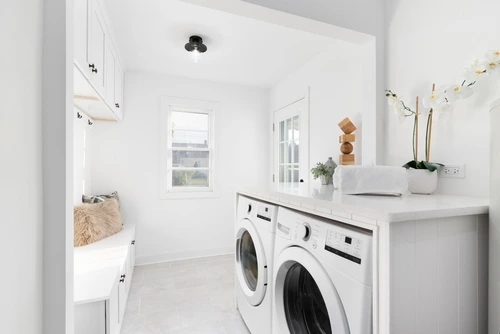 combined bathroom laundry renovation perth