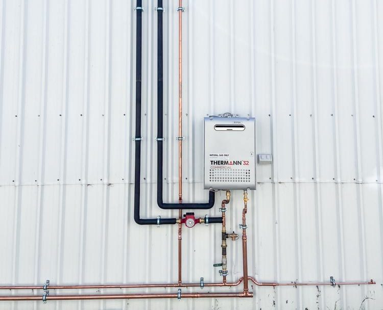 Hot water system installation