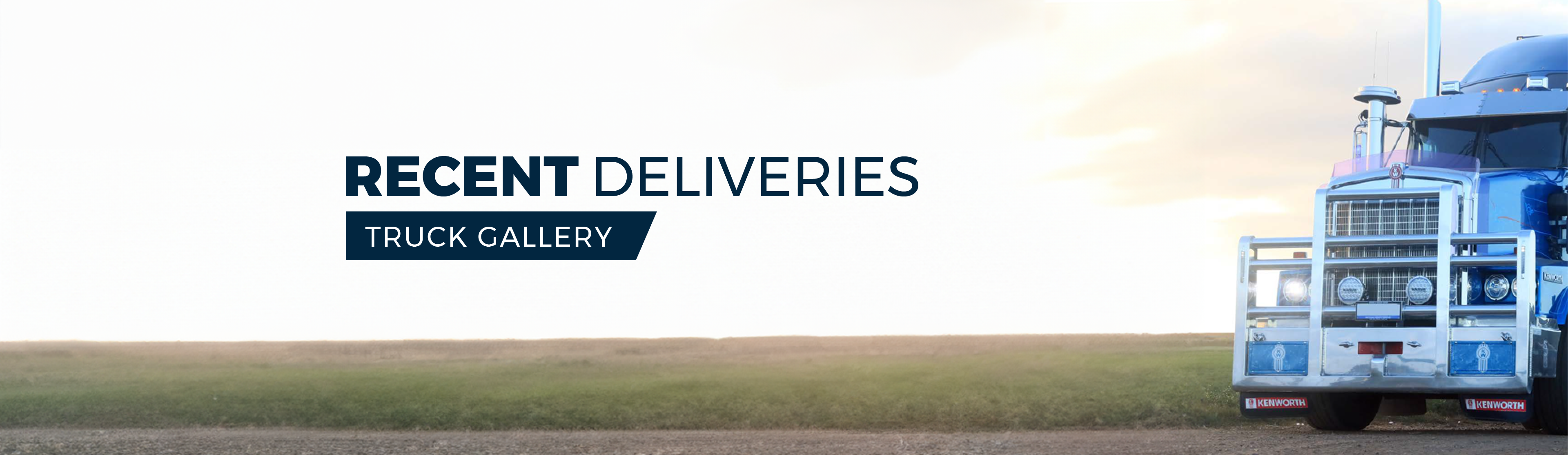 Recent Deliveries Banner