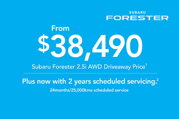 2019 Plate Clearance - Forester 2.5i AWD