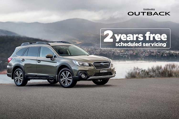 2 Years Scheduled Servicing on Outback 2.5i Premium AWD