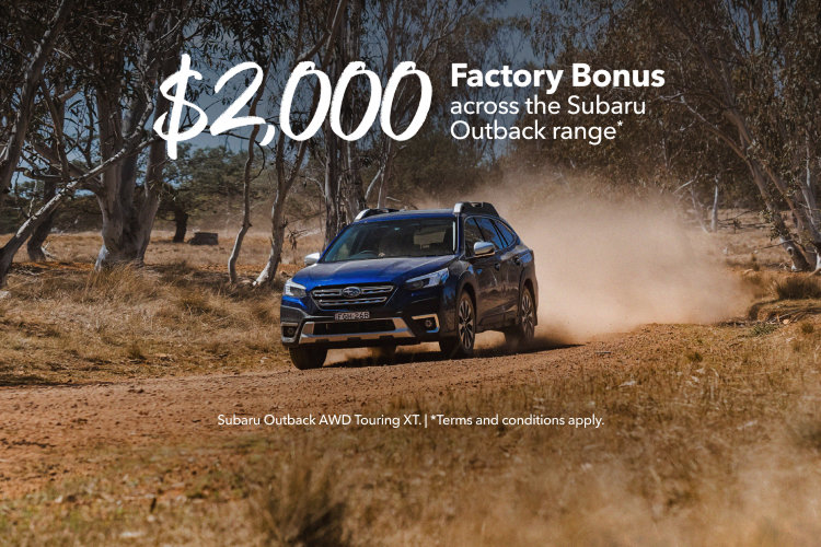 Subaru Outback $2000 factory bonus